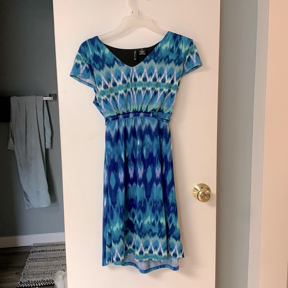 Petite Tie Dye Polyester Dress